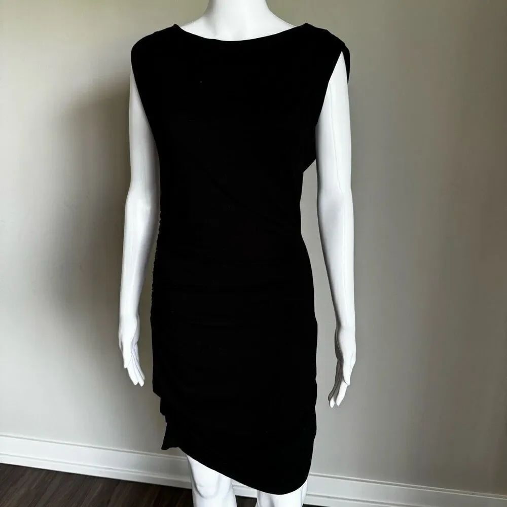 Kain Label Black Side Ruched Dress